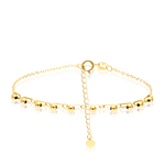 Load image into Gallery viewer, 18K Real Gold Linked Seed Bracelet