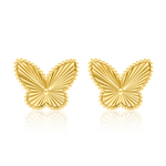 Load image into Gallery viewer, 18K Real Gold Butterfly Earring Set