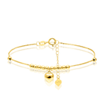 Load image into Gallery viewer, 18K Real Gold Seed Heart Bracelet