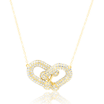 Load image into Gallery viewer, 18K Real Gold U-Linked Stone Necklace