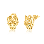 Load image into Gallery viewer, 18K Real Gold Panther Earring Set
