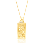 Load image into Gallery viewer, 18K Real Gold Square Frame Necklace