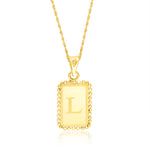 Load image into Gallery viewer, 18K Real Gold Letter L Seed Necklace