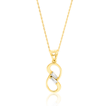 Load image into Gallery viewer, 18K Real Gold Infinity Stone Necklace