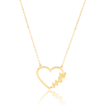 Load image into Gallery viewer, 18K Real Gold Heart Butterfly Necklace