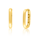 Load image into Gallery viewer, 18K Real Gold Curved Square Earring Set