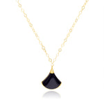 Load image into Gallery viewer, 18K Real Gold Black Necklace