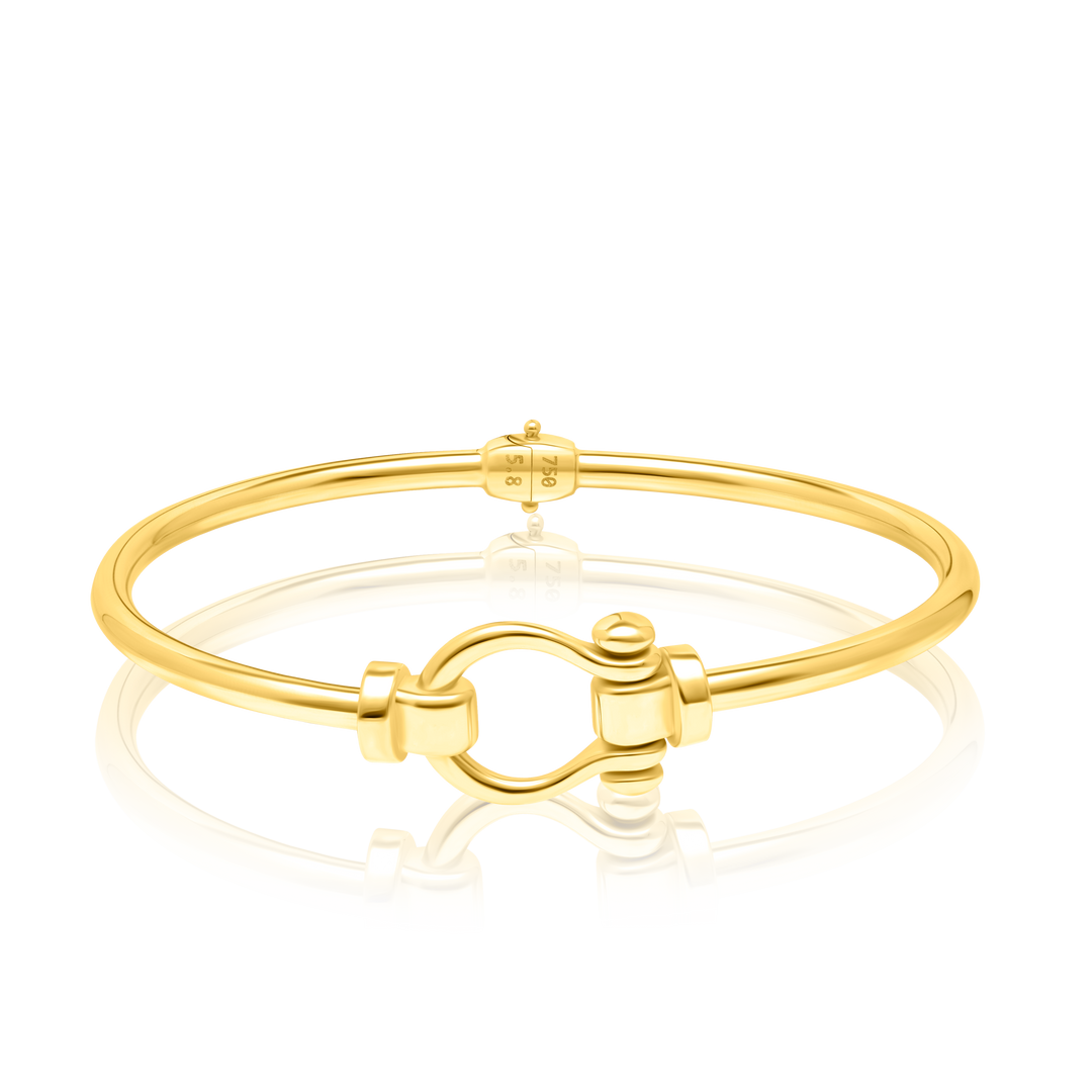18K Real Gold Bangle