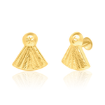Load image into Gallery viewer, 18K Real Gold Screw Earrings