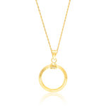 Load image into Gallery viewer, 18K Real Gold Round Necklace