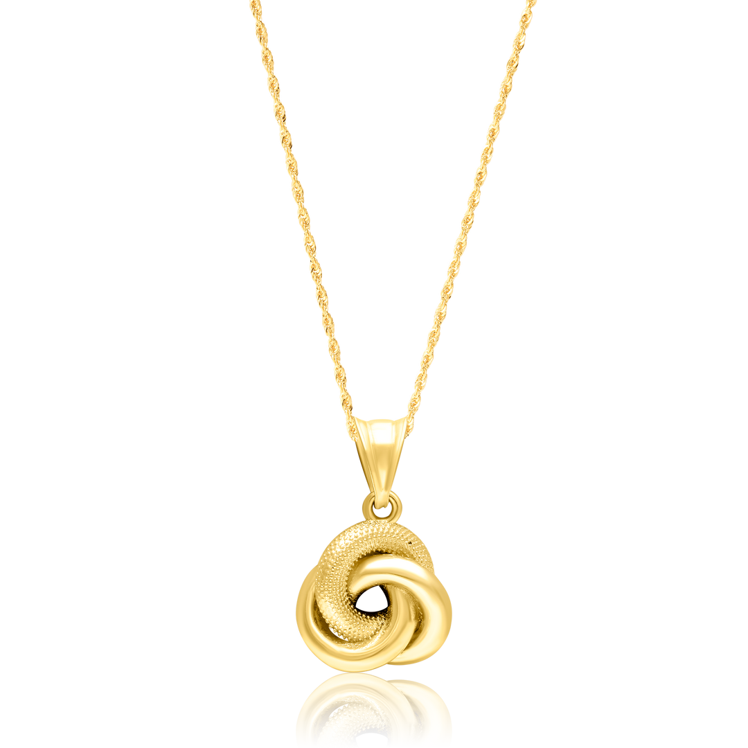 18K Real Gold Flower Necklace