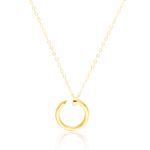 Load image into Gallery viewer, 18K Real Gold Curved Nail Necklace