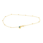 Load image into Gallery viewer, 18K Real Gold Eye Seed Anklet
