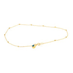 Load image into Gallery viewer, 18K Real Gold Eye Seed Anklet