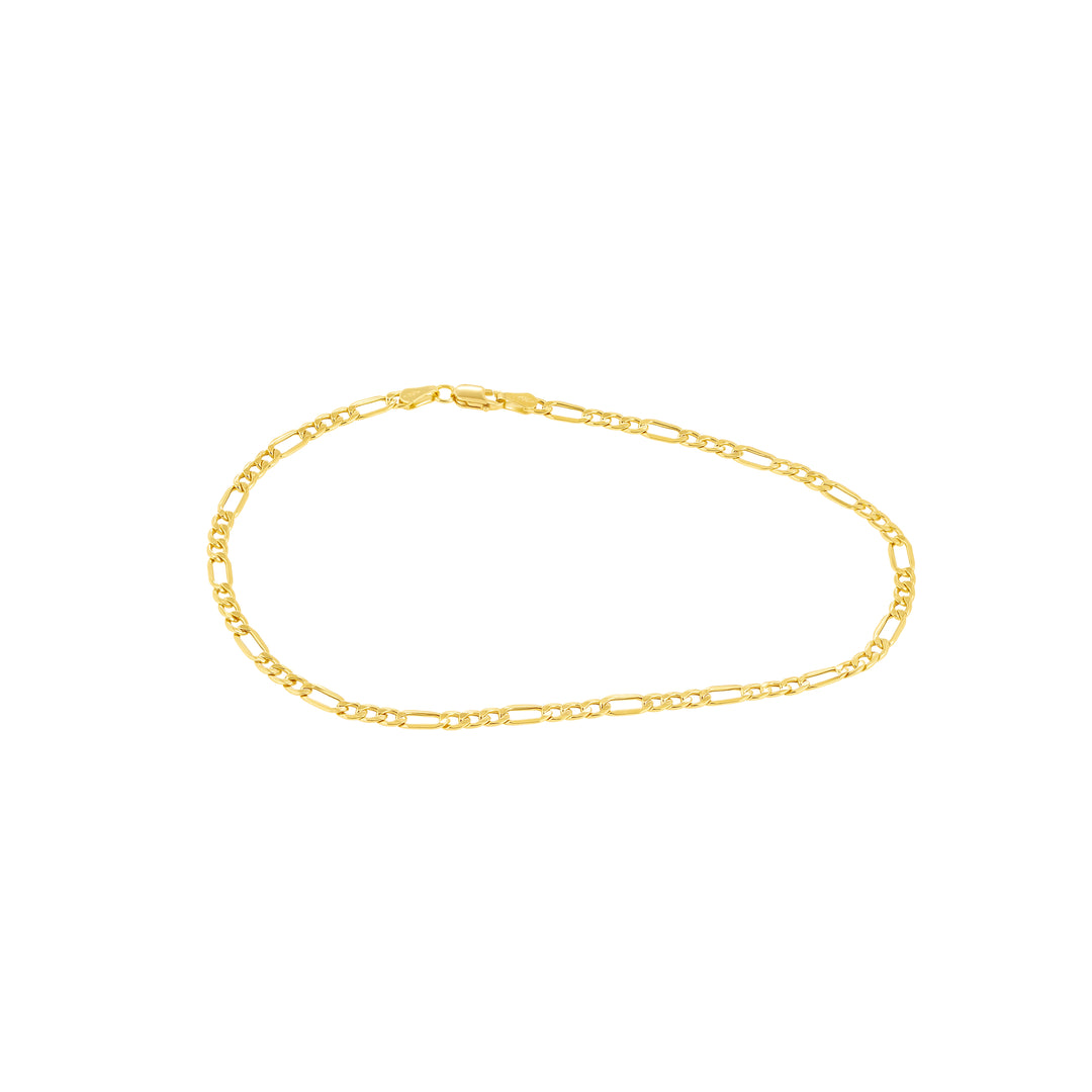 18K Real Gold Linked Anklet
