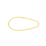 Load image into Gallery viewer, 18K Real Gold Flat Linked Anklet