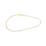 Load image into Gallery viewer, 18K Real Gold 3 Color Thin Anklet
