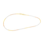 Load image into Gallery viewer, 18K Real Gold 3 Color Thin Anklet