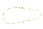 Load image into Gallery viewer, 18K Real Gold Hanging Seed Anklet