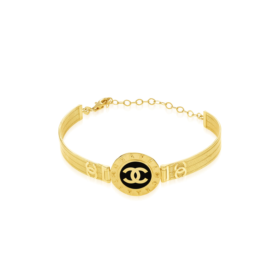 18K Real Gold Elegant C.H Bangle