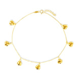 Load image into Gallery viewer, 18K Real Gold Hanging Knot Anklet