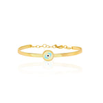 Load image into Gallery viewer, 18K Real Gold Round Eye Kids Bangle