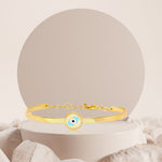 Load image into Gallery viewer, 18K Real Gold Round Eye Kids Bangle