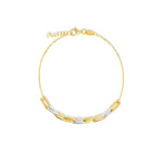 Load image into Gallery viewer, 18K Real Gold 2 Color Adjustable Linked Bracelet