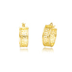 Load image into Gallery viewer, 18K Real Gold Round Earring Set