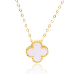 Load image into Gallery viewer, 18K Real Gold White Flower Necklace