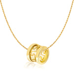 Load image into Gallery viewer, 18K Real Gold Moving Roller Necklace
