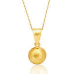 Load image into Gallery viewer, 18K Real Gold Half Ball Necklace