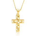 Load image into Gallery viewer, 18K Real Gold Cross Necklace