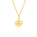 Load image into Gallery viewer, 18K Real Gold Heart C.H Necklace