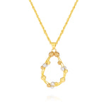 Load image into Gallery viewer, 18K Real Gold Oval Seed Necklace