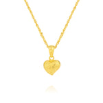 Load image into Gallery viewer, 18K Real Gold Curved Heart Necklace