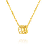 Load image into Gallery viewer, 18K Real Gold Movable Wheel Necklace