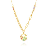 Load image into Gallery viewer, 18K Real Gold Multi Color Elegant Necklace