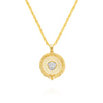 Load image into Gallery viewer, 18K Real Gold Elegant V.R.C Round Necklace