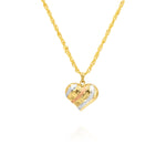 Load image into Gallery viewer, 18K Real Gold Heart Necklace