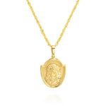 Load image into Gallery viewer, 18K Real Gold Jesus Frame Necklace
