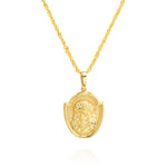 Load image into Gallery viewer, 18K Real Gold Jesus Frame Necklace
