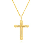 Load image into Gallery viewer, 18K Real Gold Red Jesus Cross Necklace