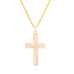Load image into Gallery viewer, 18K Real Gold Cross Necklace