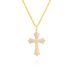 Load image into Gallery viewer, 18K Real Gold White Cross Necklace
