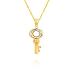 Load image into Gallery viewer, 18K Real Gold Key Necklace