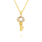 Load image into Gallery viewer, 18K Real Gold Key Necklace
