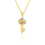 Load image into Gallery viewer, 18K Real Gold Key Necklace
