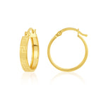Load image into Gallery viewer, 18K Real Gold Round Loop Earrings