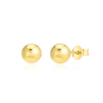 Load image into Gallery viewer, 18K Real Gold Ball Stud Earrings
